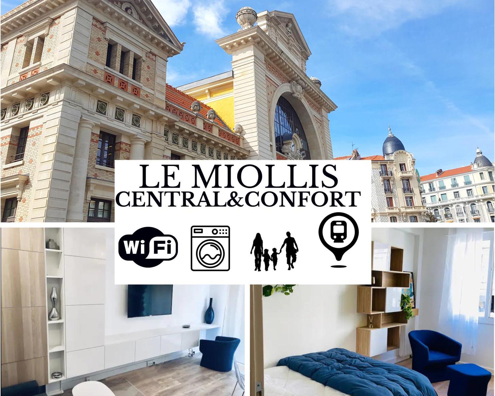Le Miollis - Et Confort - Wifi- Pres Tansports En Commun Et Commerces Appartement Nice